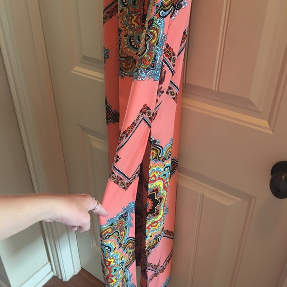 Mandala Flowered Colorful, Long Tube Top Dress - Picture 2 of 3