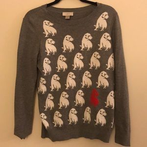 LOFT puppy sweater