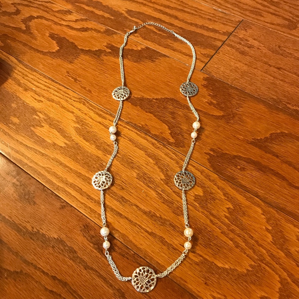 Pearl and Sterling Necklace
