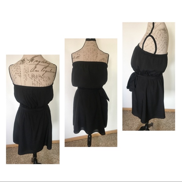Express Dresses & Skirts - Classic Black Strapless Dress