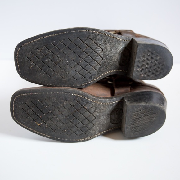 🆕Frye Coffee Leather Harness Boots - Picture 7 of 8