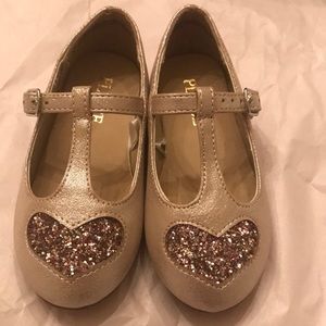 Champagne ballet flats Size 6