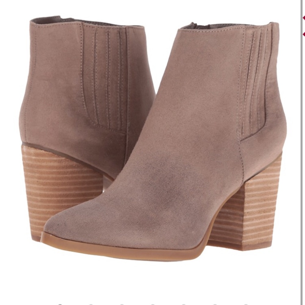 Madden girl tan leather booties
