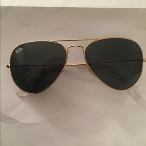 Rayban original authentic aviators gold frame
