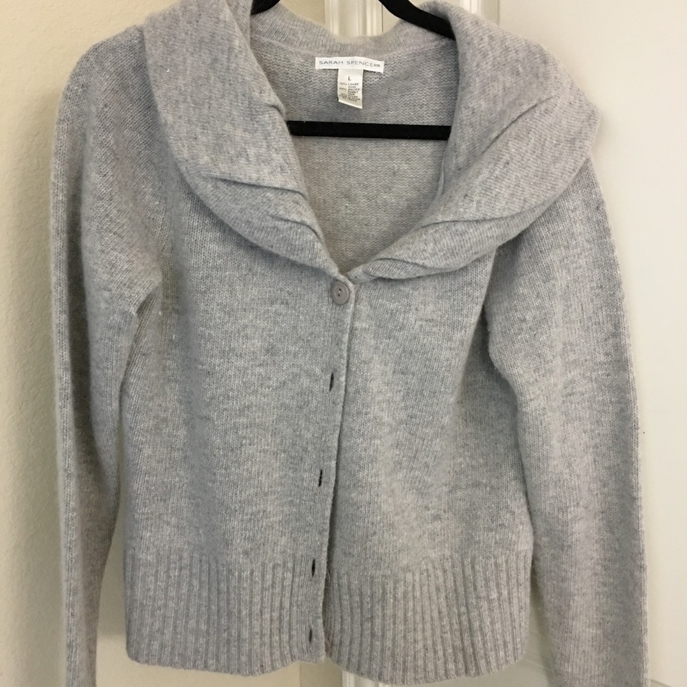 Sara Spencer - Angora and Lambs Wool Cardigan