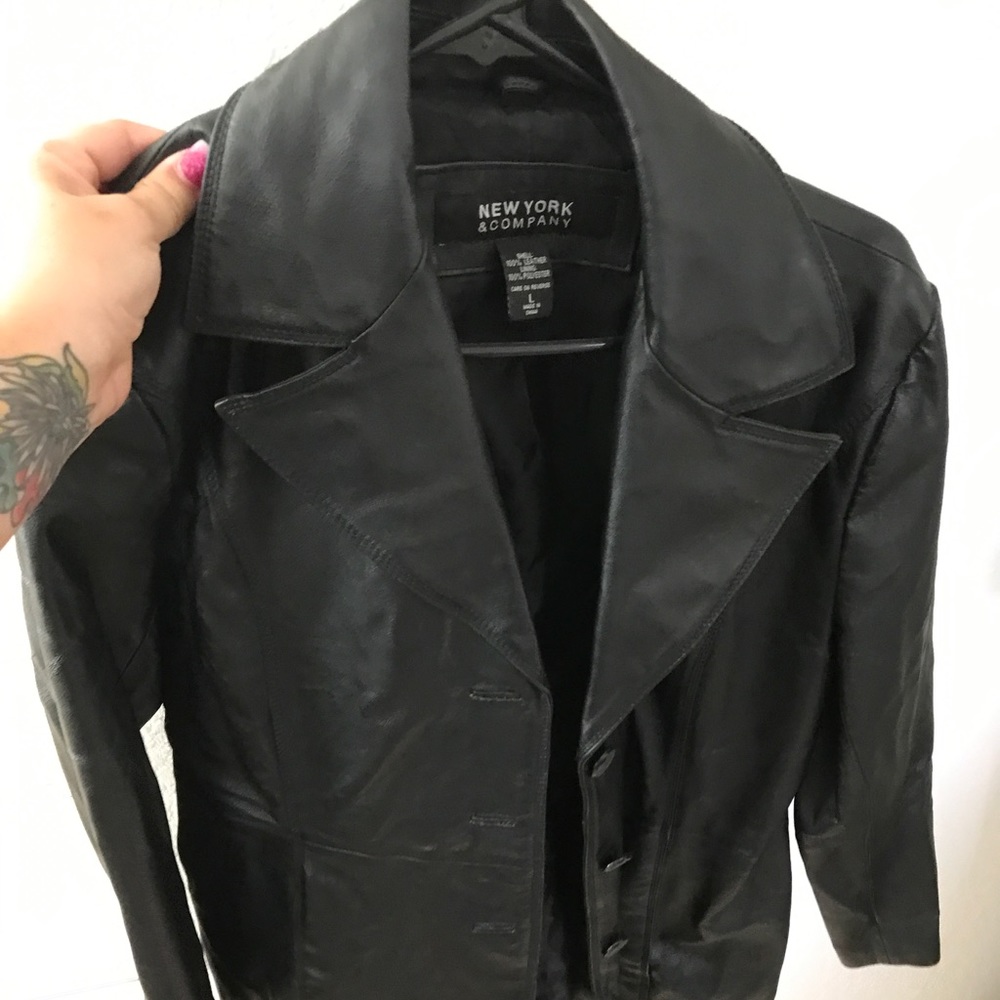 New York and Co leather jacket