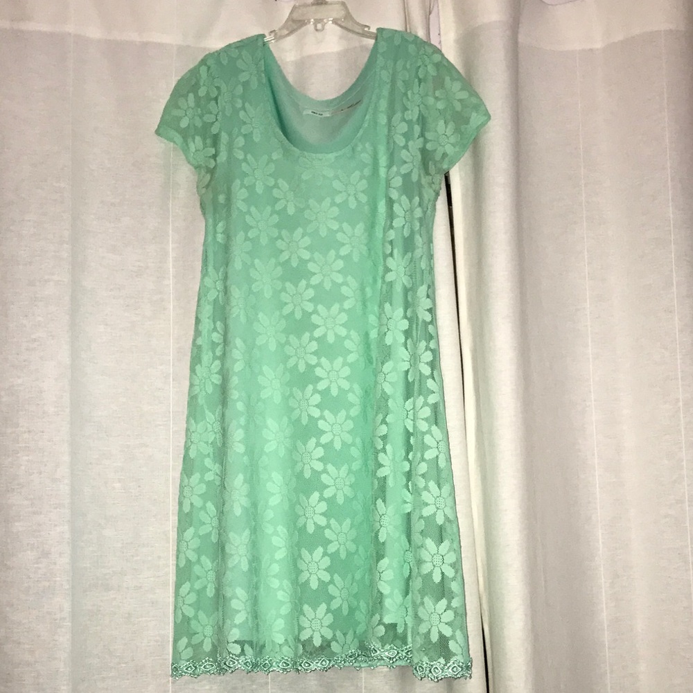 Mint green dress