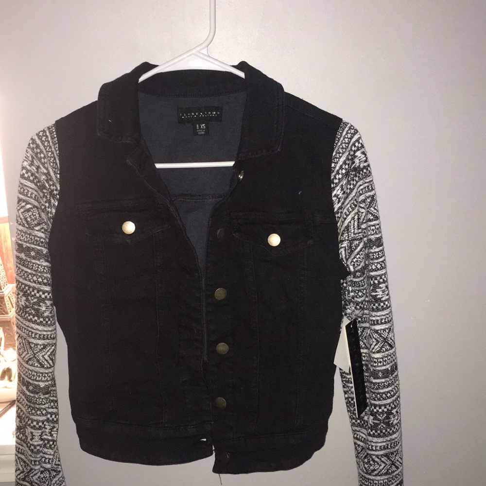 Black Jean Jacket NWT