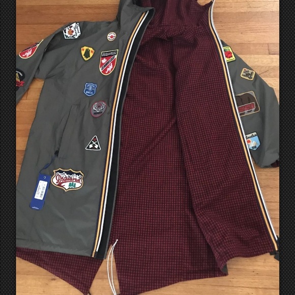 Dsquared2 Limited K-Way Fall 2017 Anorak w/patches - Picture 7 of 8