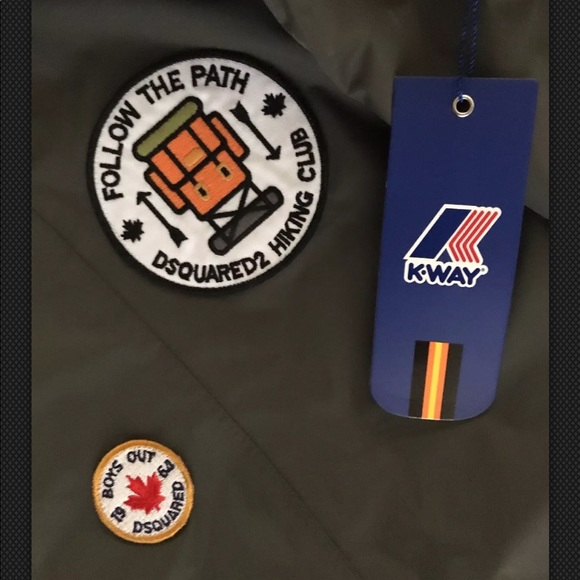 Dsquared2 Limited K-Way Fall 2017 Anorak w/patches - Picture 8 of 8