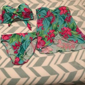 Venus swim wear 3 piece tankini, bikini, set