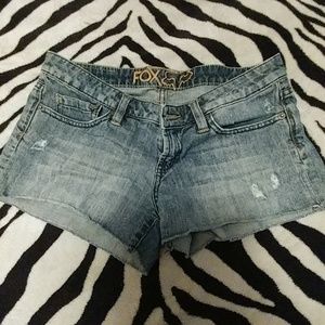 Fox daisy dukes short jean shorts,