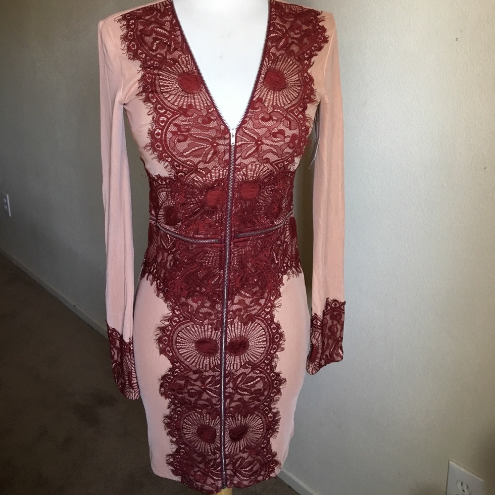 SOLD!! Command Attention Lace Bodycon dress