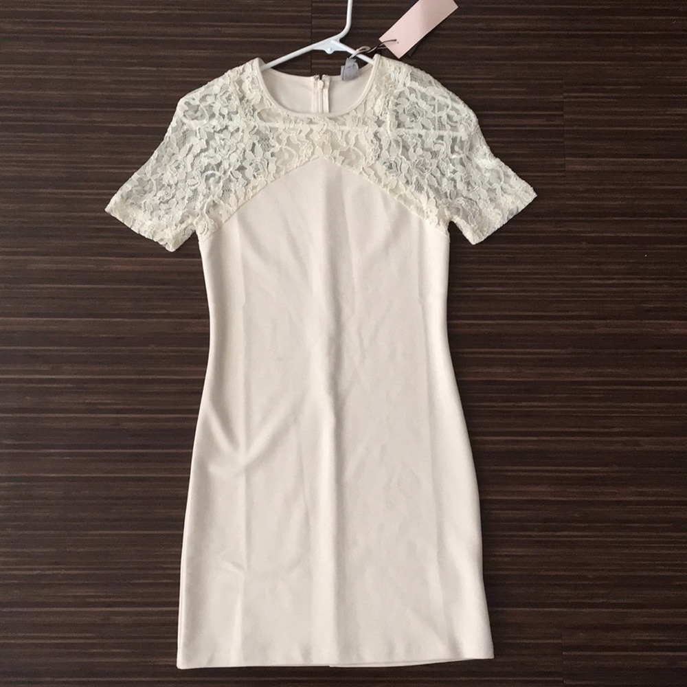 Lace sleeve bodycon