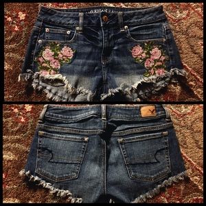 Floral American Eagle Shorts