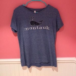 Montauk v neck work out shirt size M, never warn!!