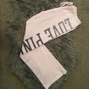Pink sweatpants