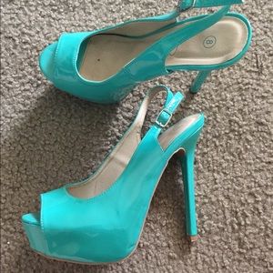 Teal heels