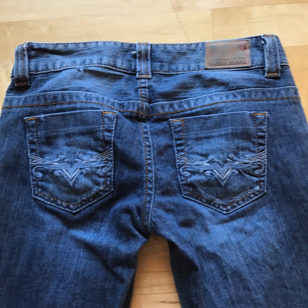 Guess women's blue jeans 26 boot daredevil