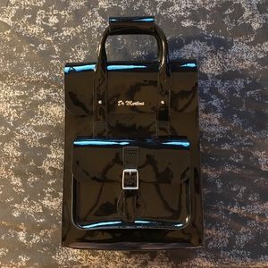 Dr. Martens patent leather bag with back straps