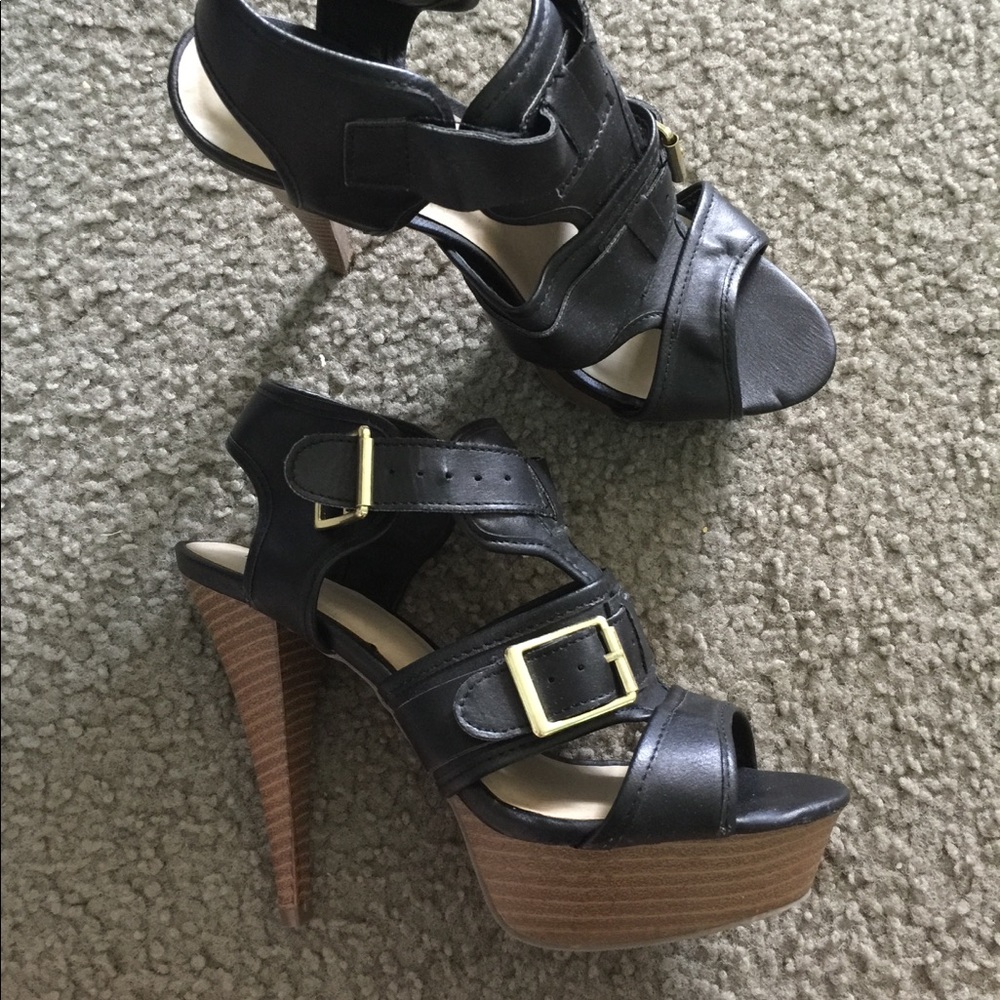 Black heels.