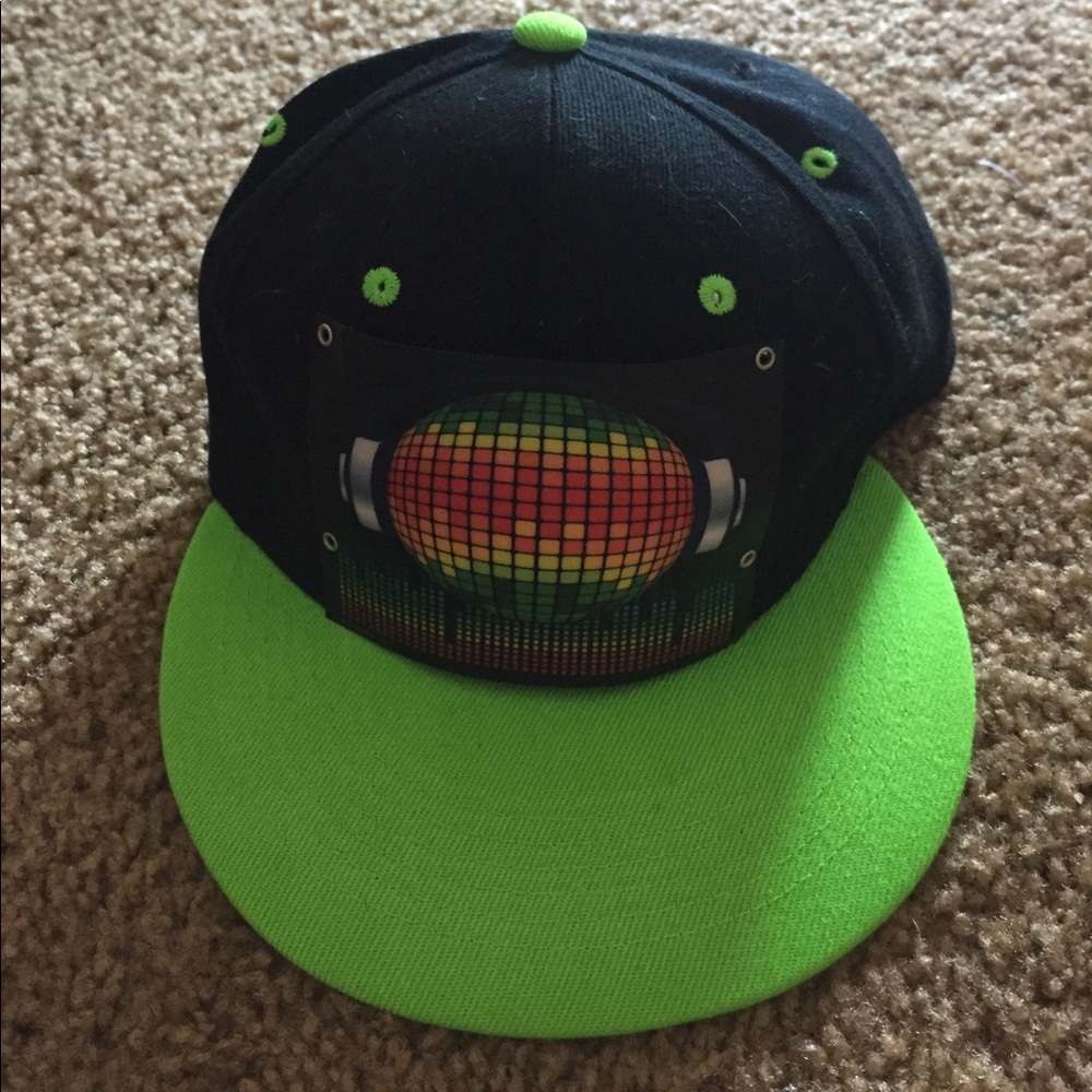LED rave hat