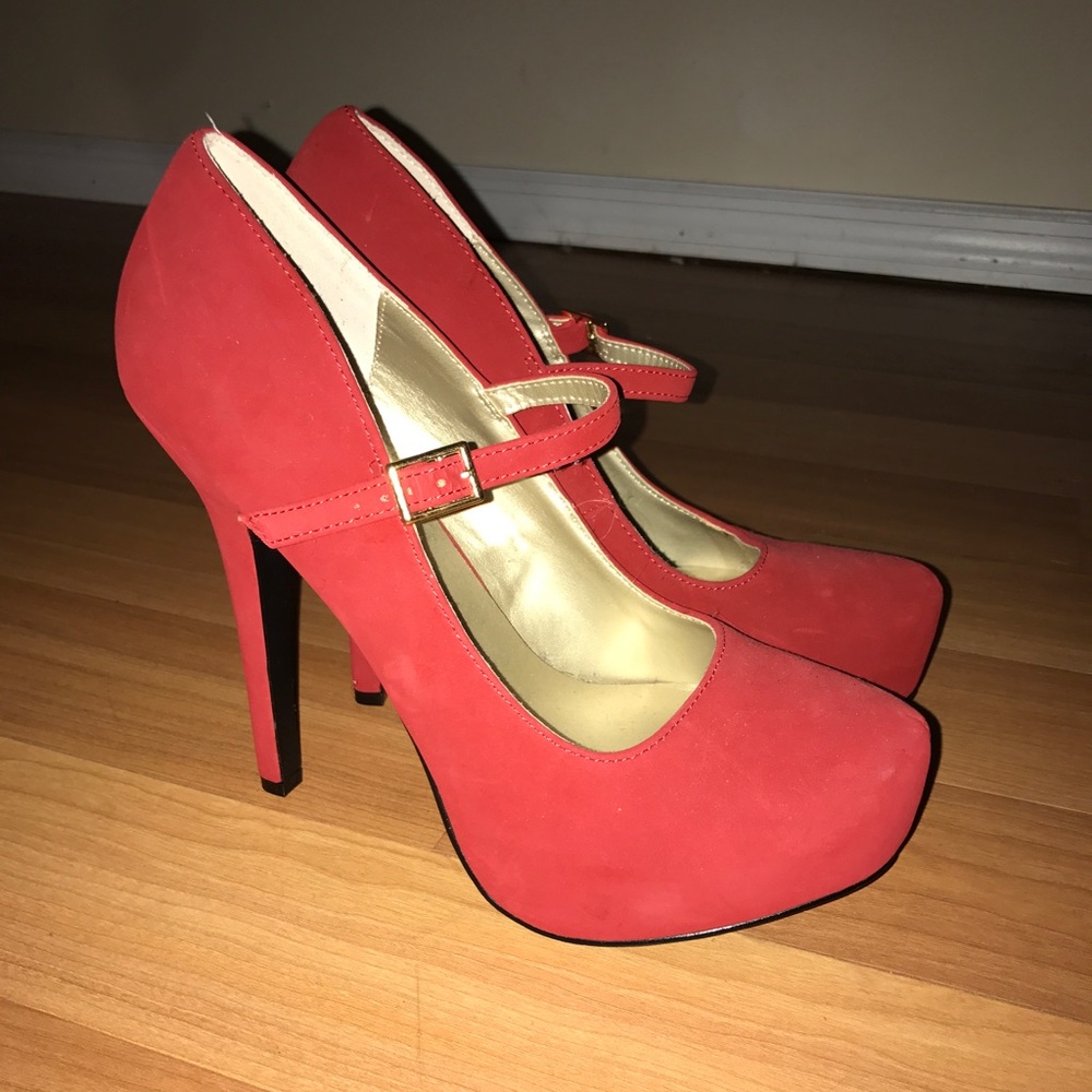 Red pumps from Charlotte Russe