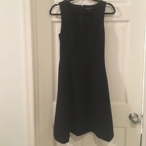 Black fit and flare Banana Republic dress.