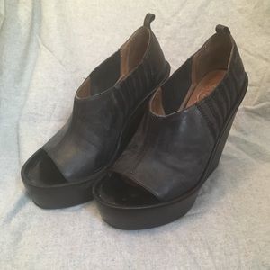 Jeffrey Campbell Peeptoe Wedges -- Size 7