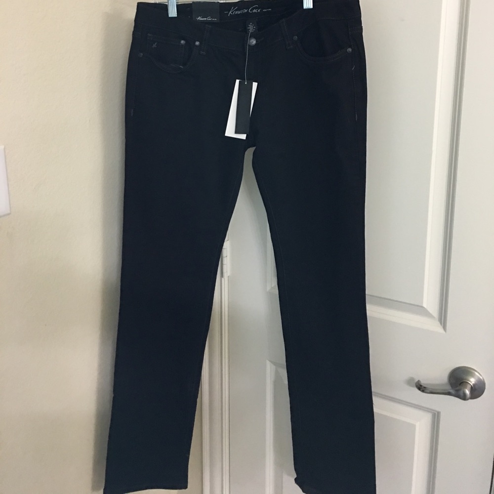Kenneth Cole Slim Fit Black Jeans