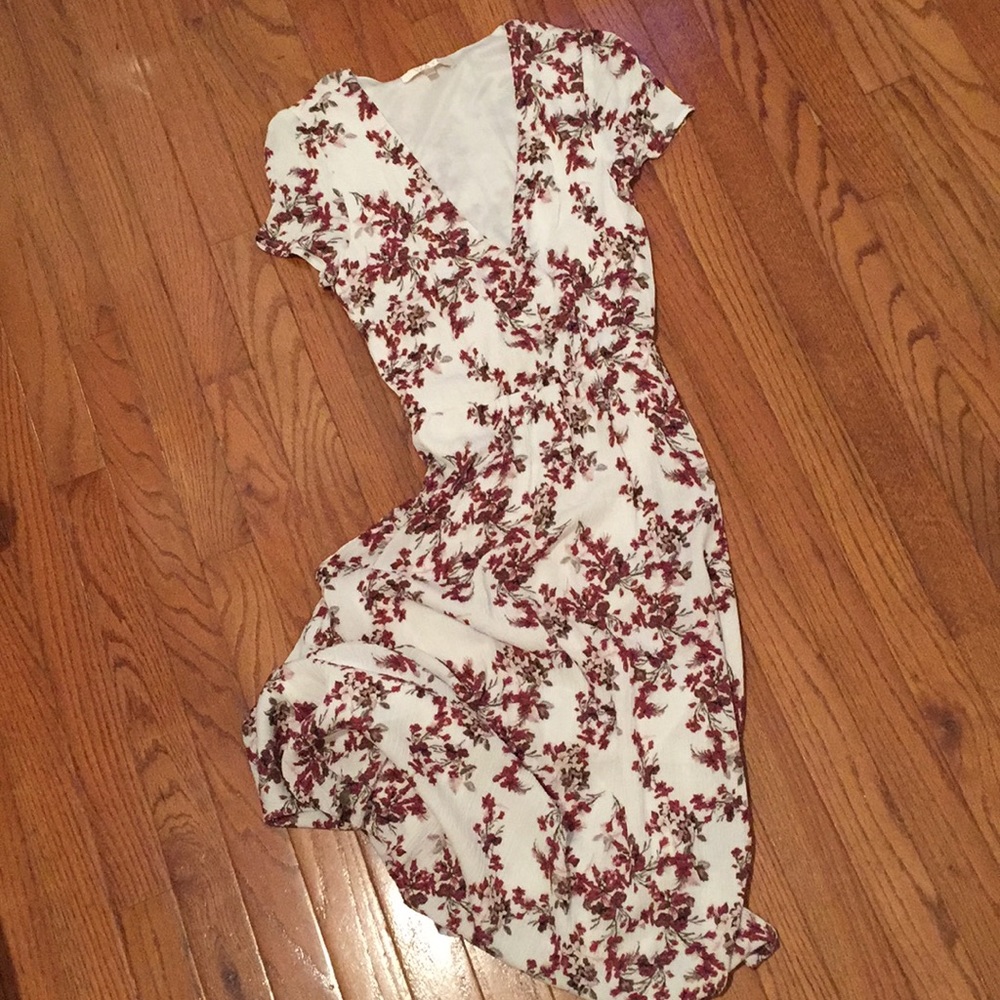 WAYF Blouson Midi Dress