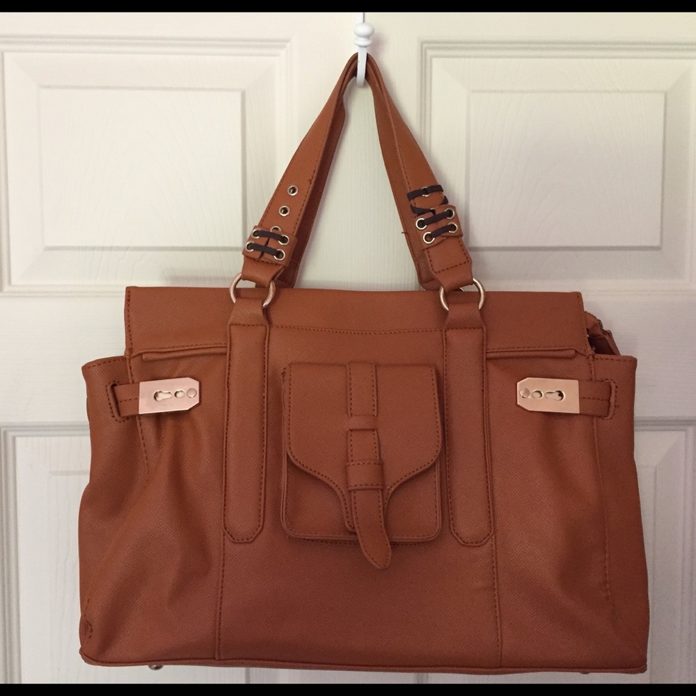 Segolene Paris Large Tan Satchel