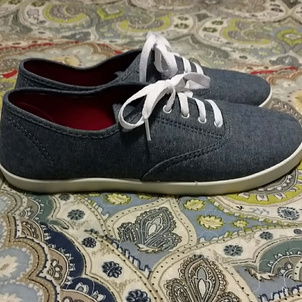 Chambray no name sneakers, worn once, like new