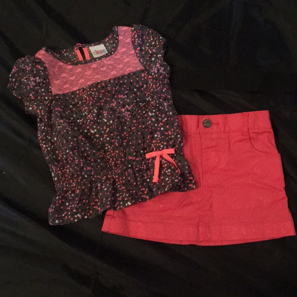 Old Navy Circo spring polka dot skirt girls outfit