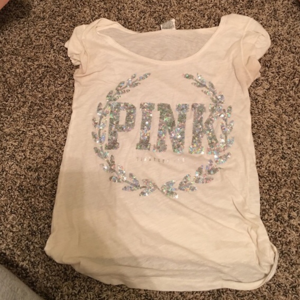 Sequin Victoria secret pink shirt