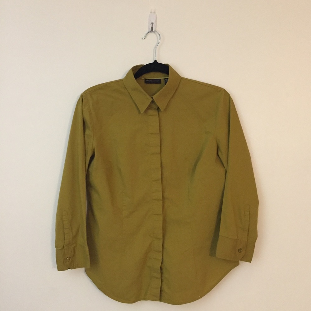 Vintage olive green blouse