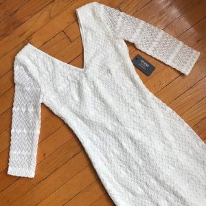 GUESS White Lace Dress NWT