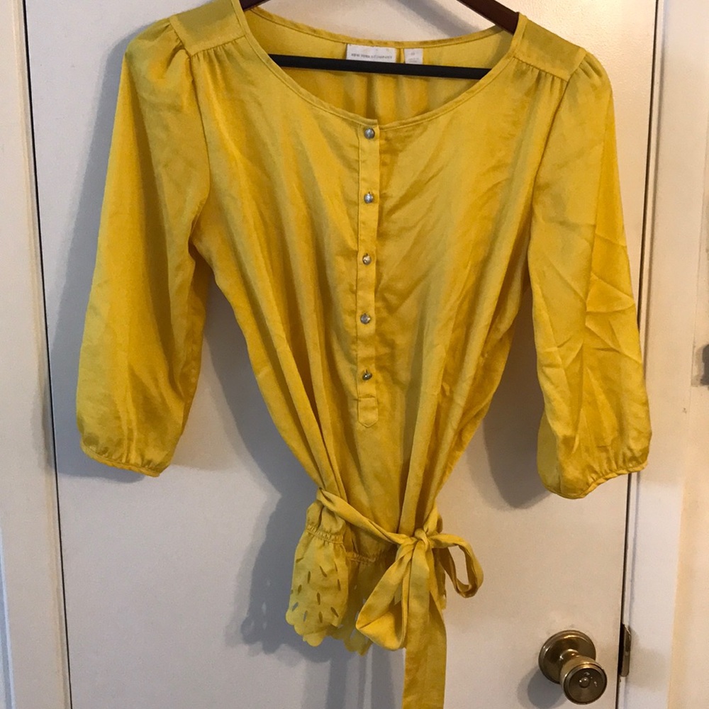 Yellow blouse