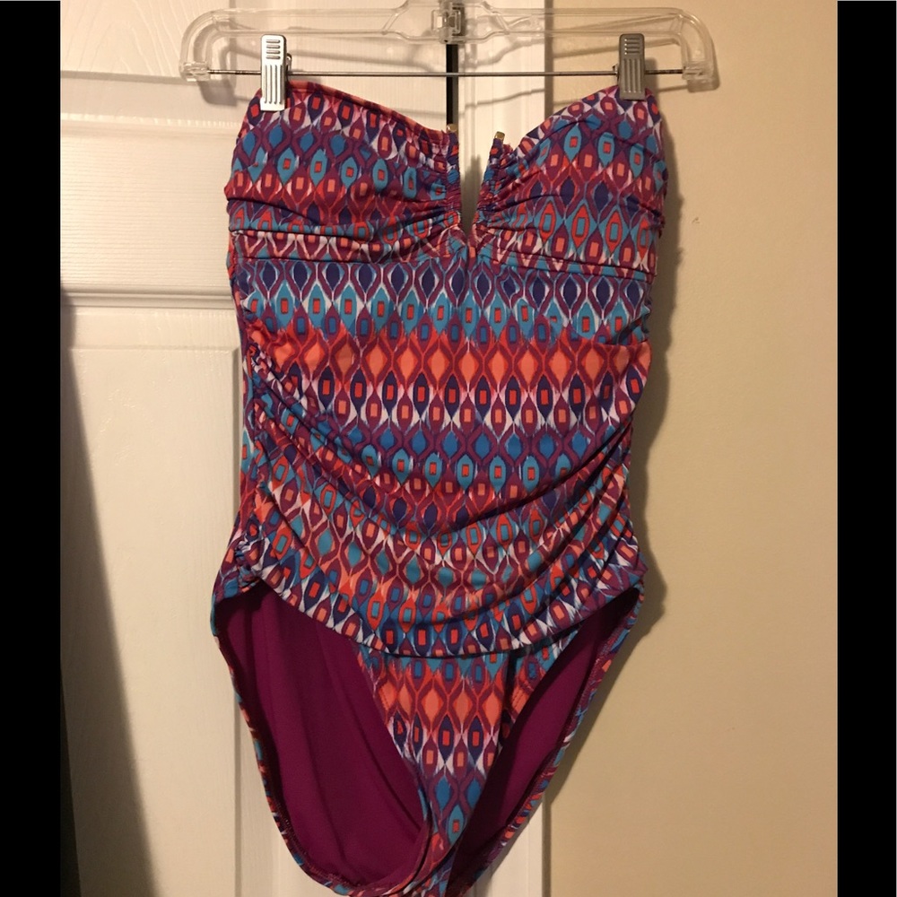 strapless one piece