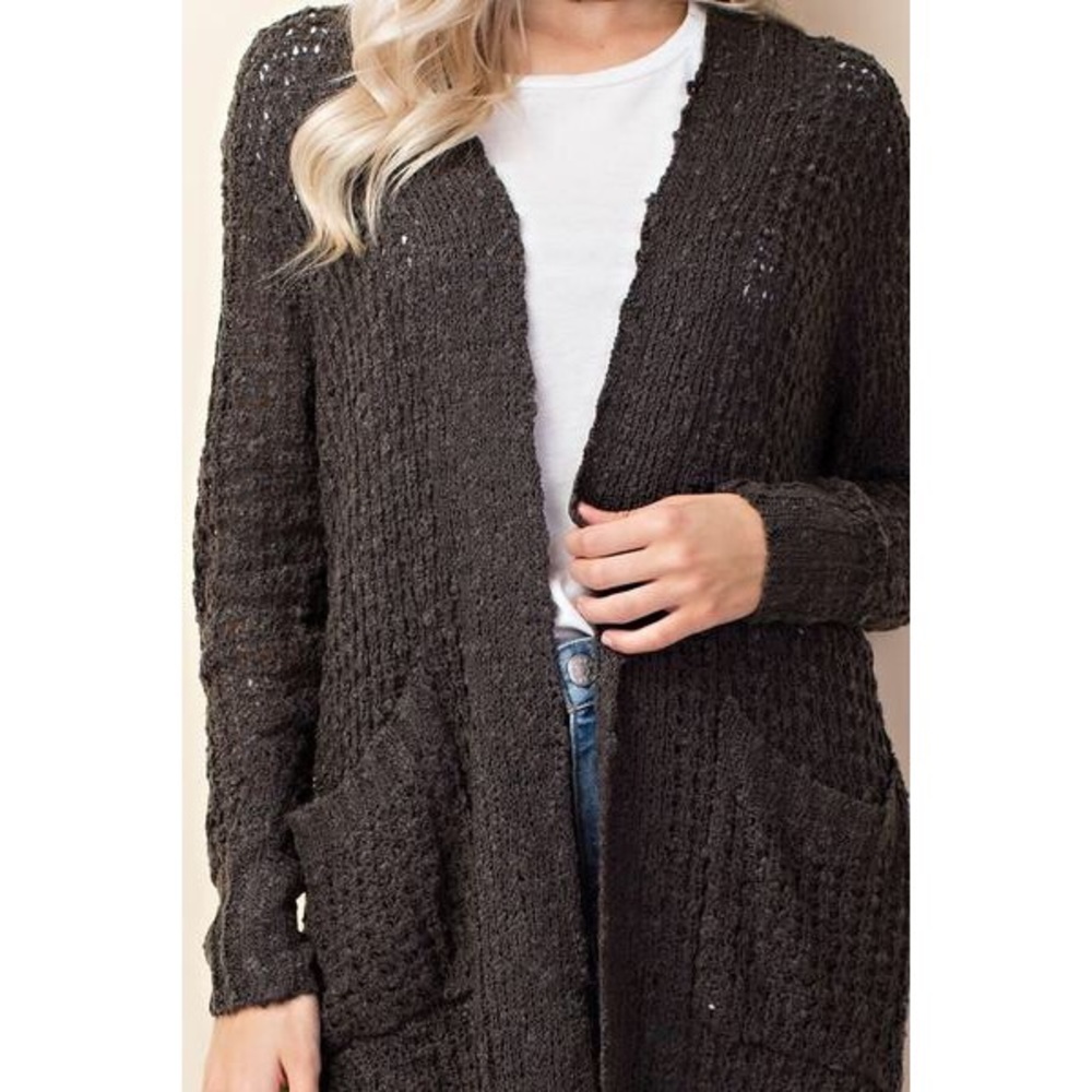 >>LAST<< Camille Waffle Knit Cardigan - Picture 2 of 5