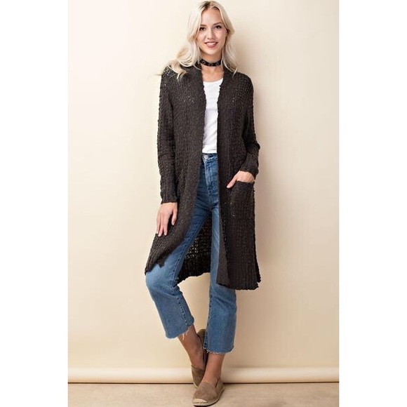 >>LAST<< Camille Waffle Knit Cardigan - Picture 4 of 5