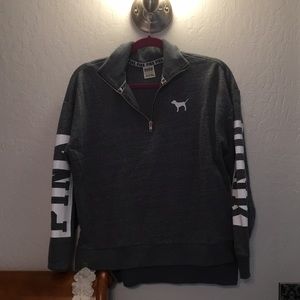 Pink half zip up sweater!