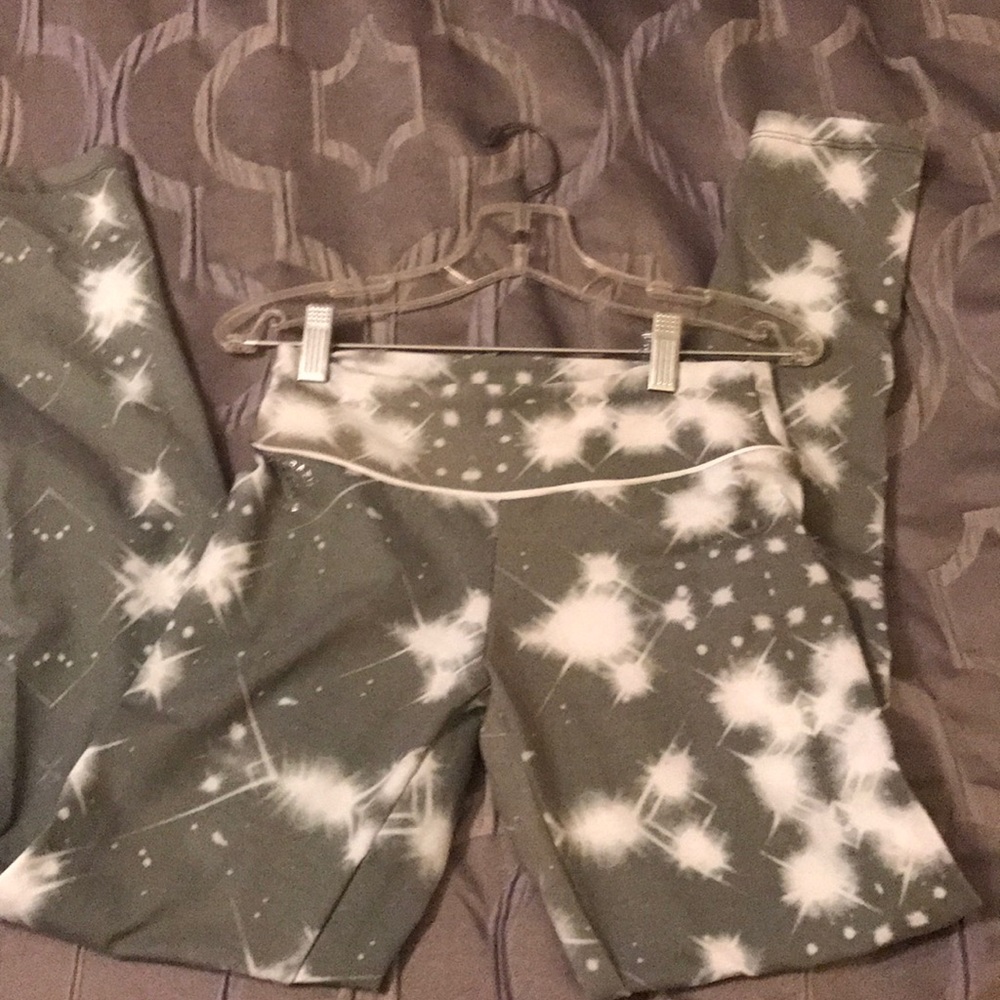 LA BELLA MAFIA grey starry night leggings