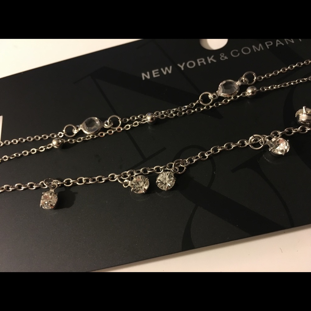 NWT rhinestone choker necklace
