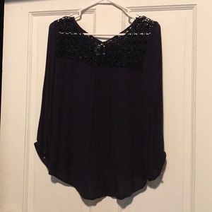 Navy blue blouse from Forever 21