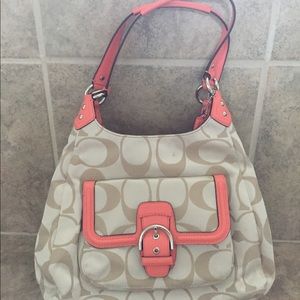 Coach Peach & Cream Handbag