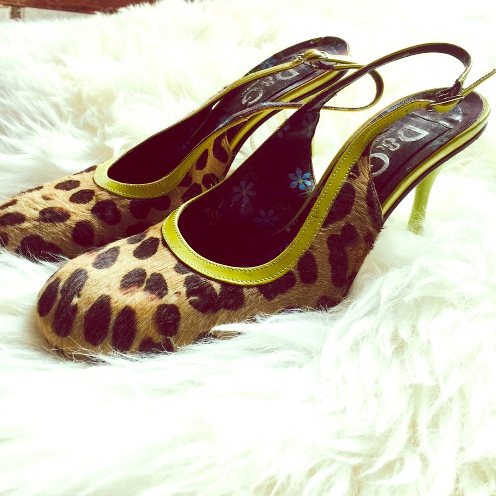 Dolce & Gabbana calf hair heels, size 37.