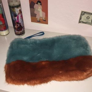 Faux Furry Zara Pouch