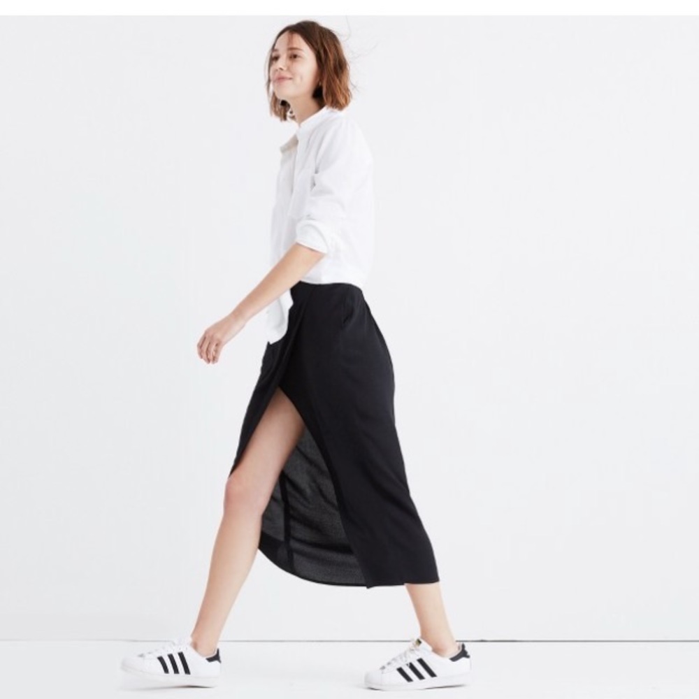MADEWELL Overlay Midi Skirt