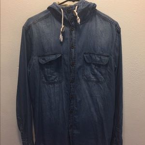 Men's Lightweight Denim Hooded Jackets